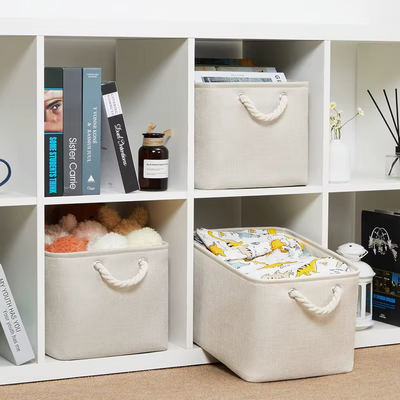 Panier de Rangement - LinenFoldBasket™ - Blanc